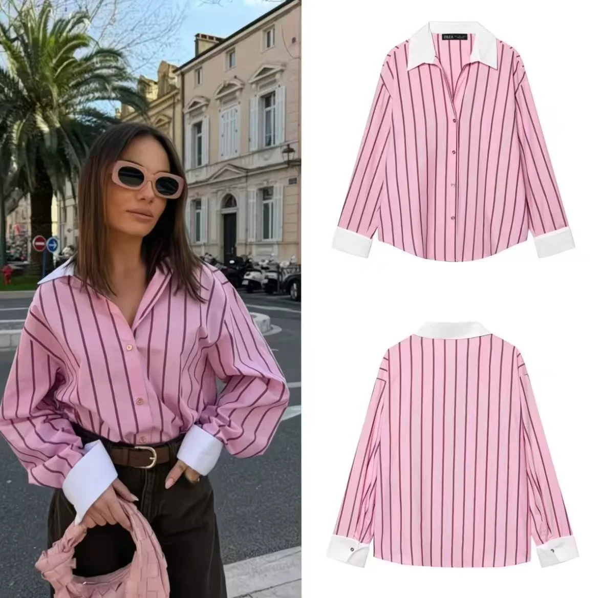Chemise Courte Rayée