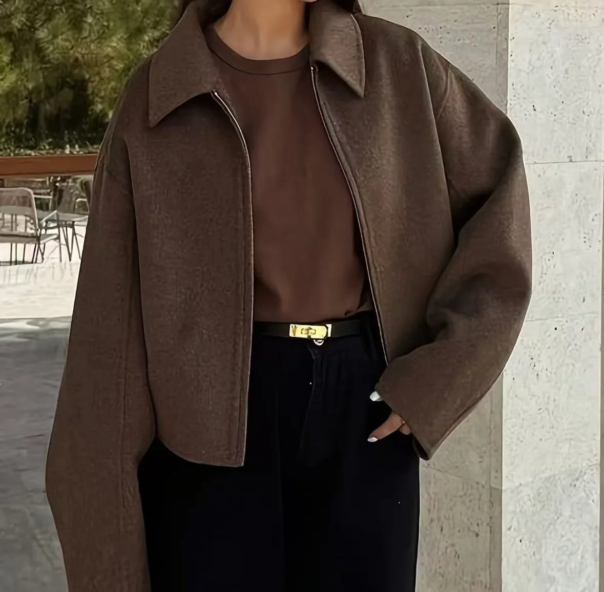Veste Courte Zippée