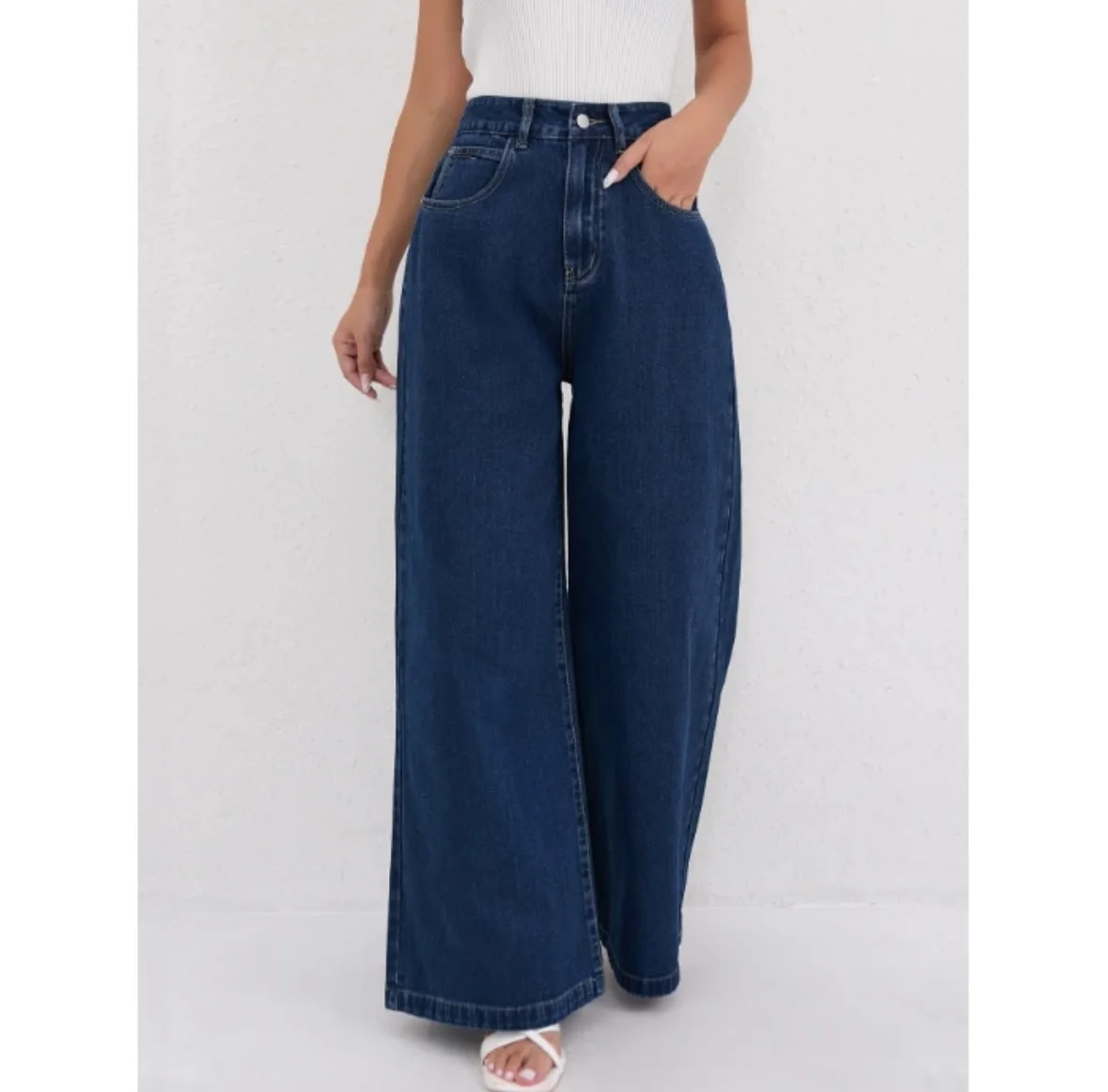Jean Large Bleu
