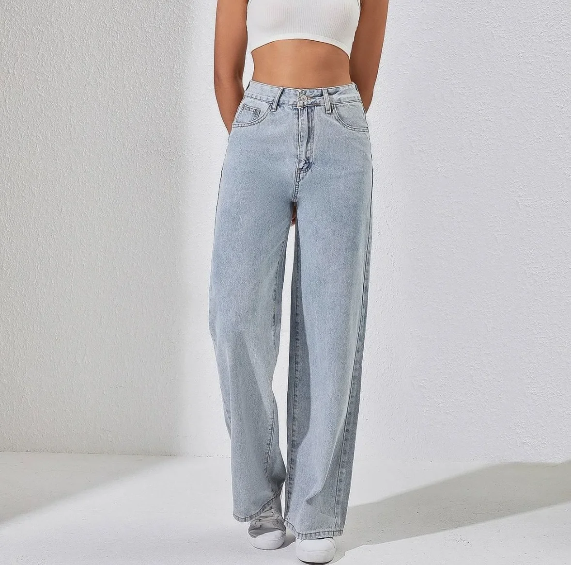 Jean Large Bleu Clair