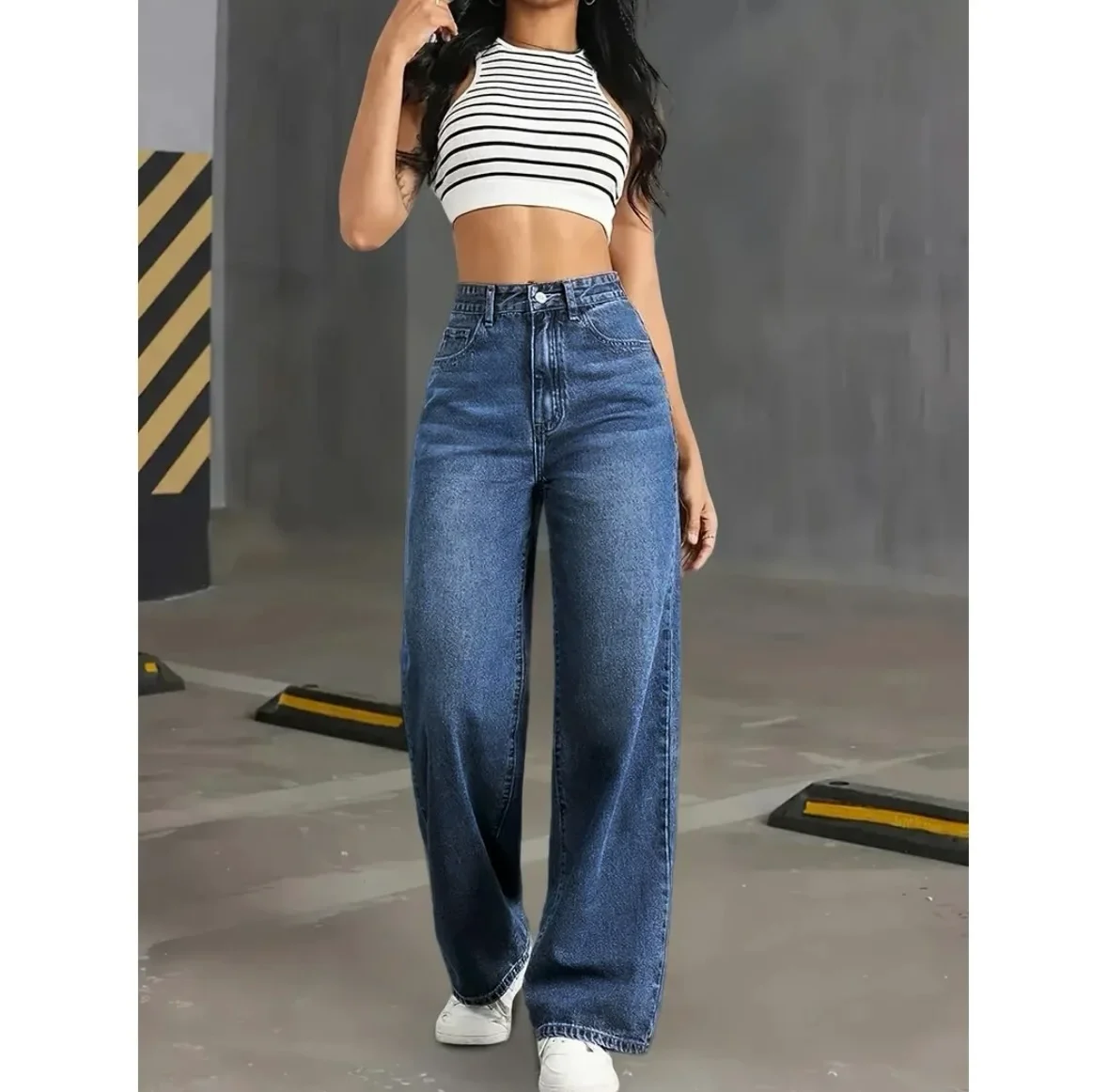 Jean Large Bleu