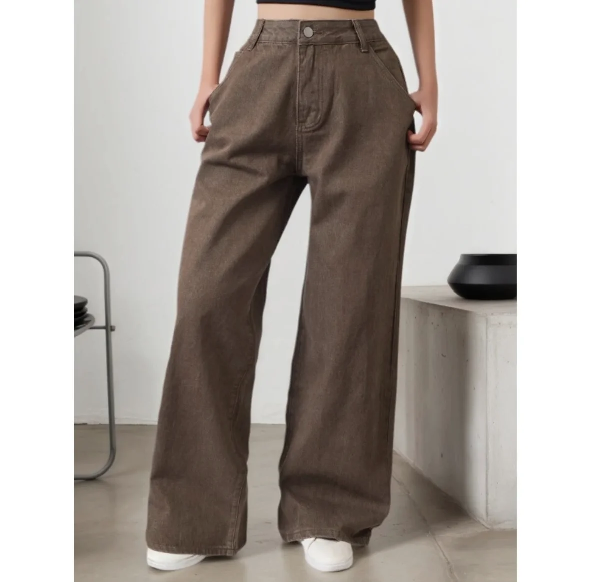 Jean Large Marron