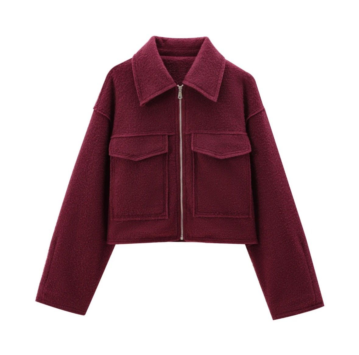Veste courte bordeaux