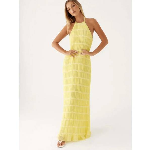 Robe longue plissée