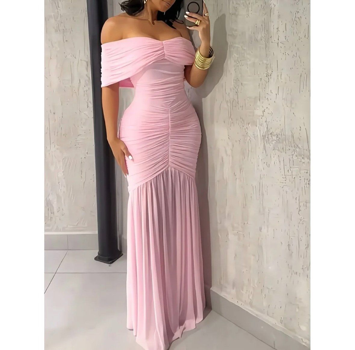 Robe sirène drapée