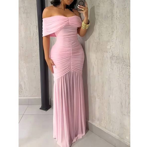 Robe sirène drapée