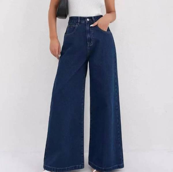 Jean Large Bleu Foncé
