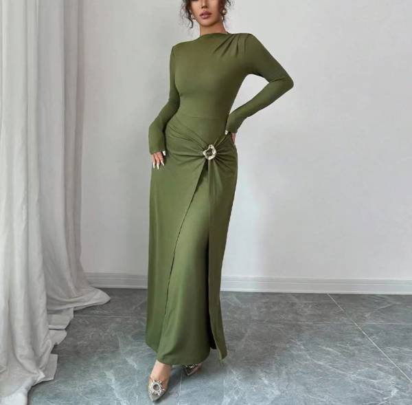 Robe Longue Anneau Taille