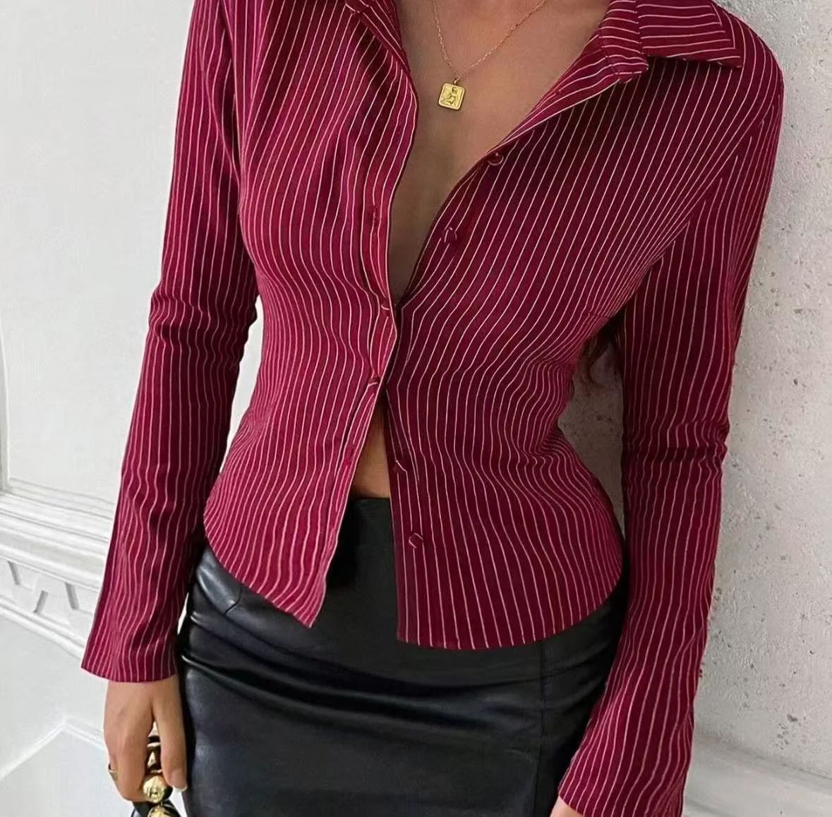 Chemise Courte Rayée