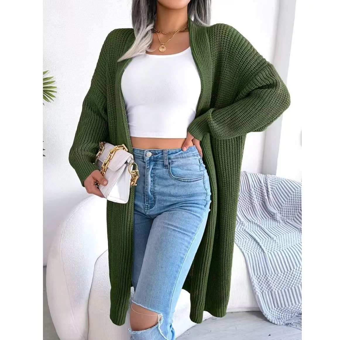 Cardigan Long Maille