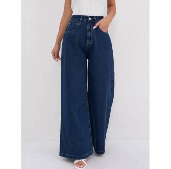 Jean Large Bleu