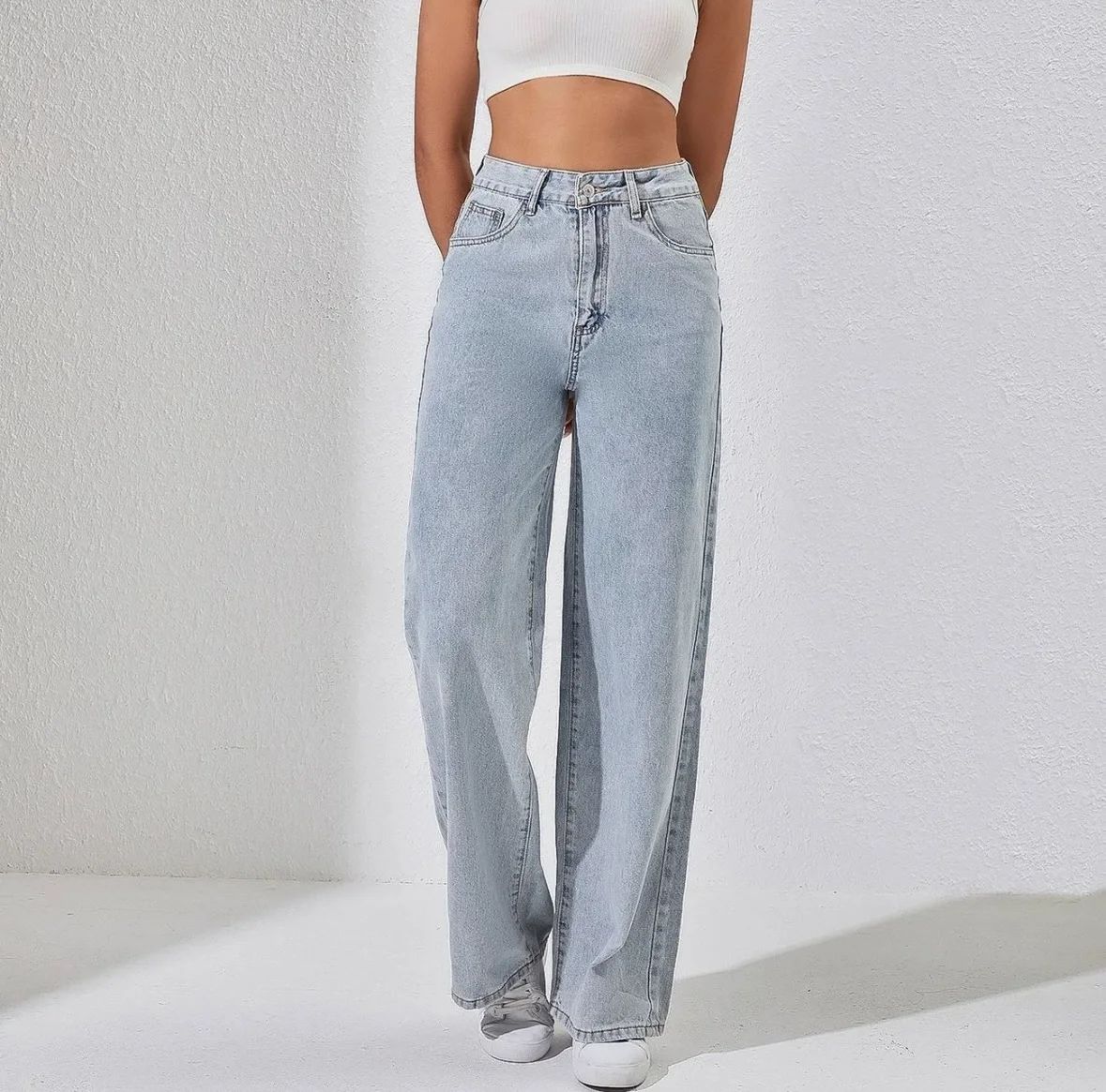 Jean Large Bleu Clair