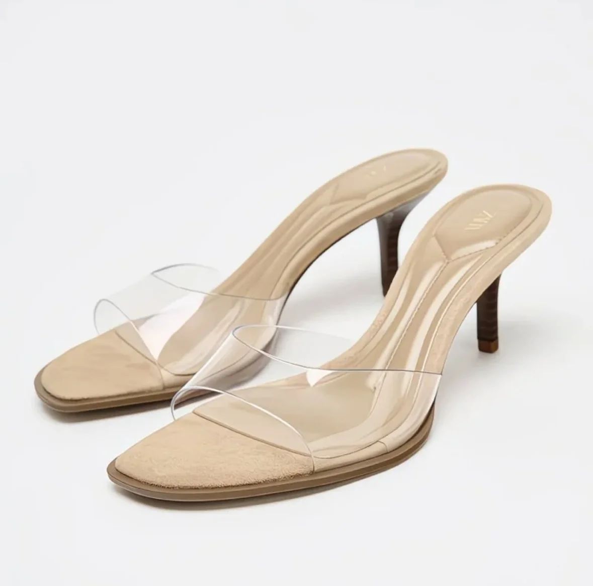 Mules Talons Transparentes
