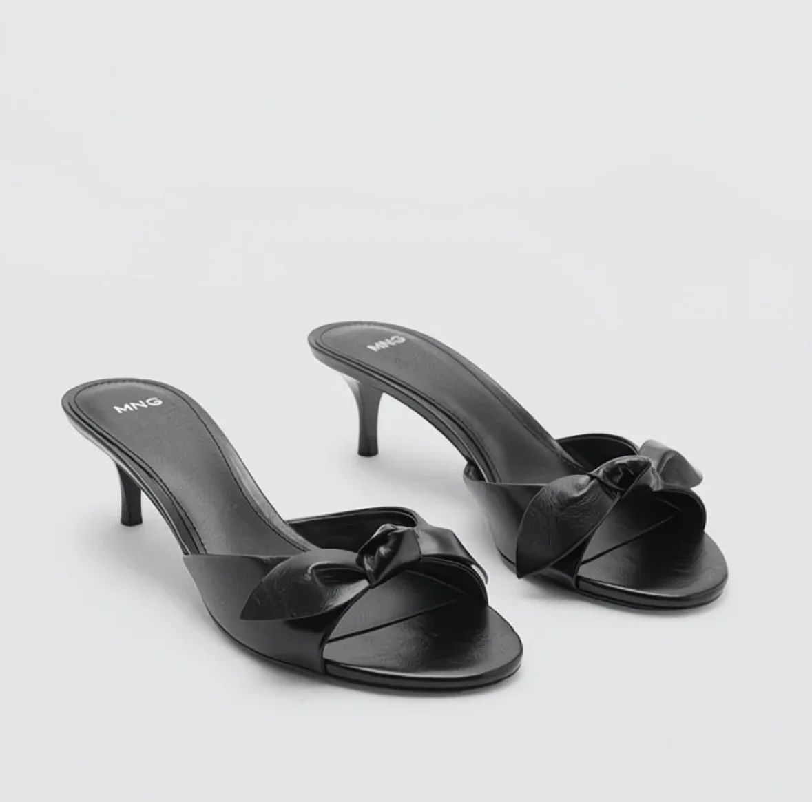 Mules Talons Nœud