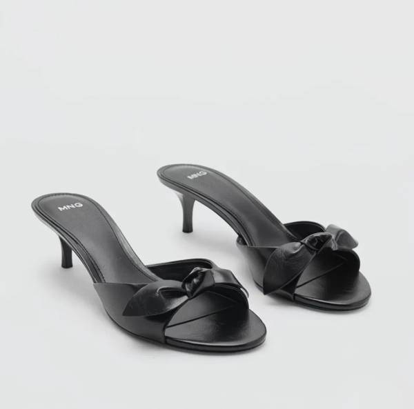 Mules Talons Nœud