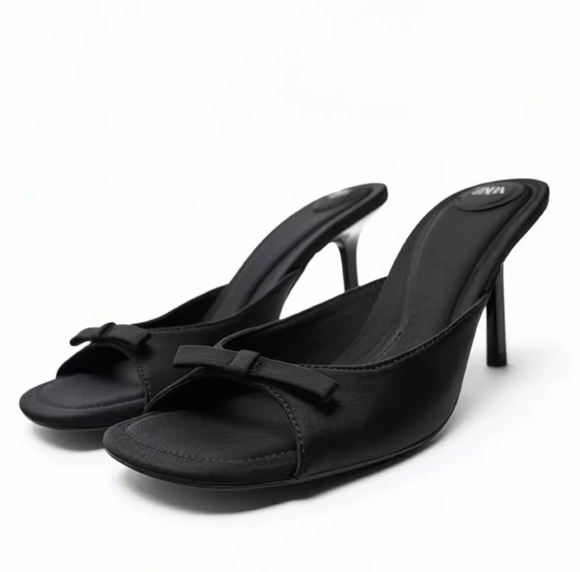 Mules Talons Nœud