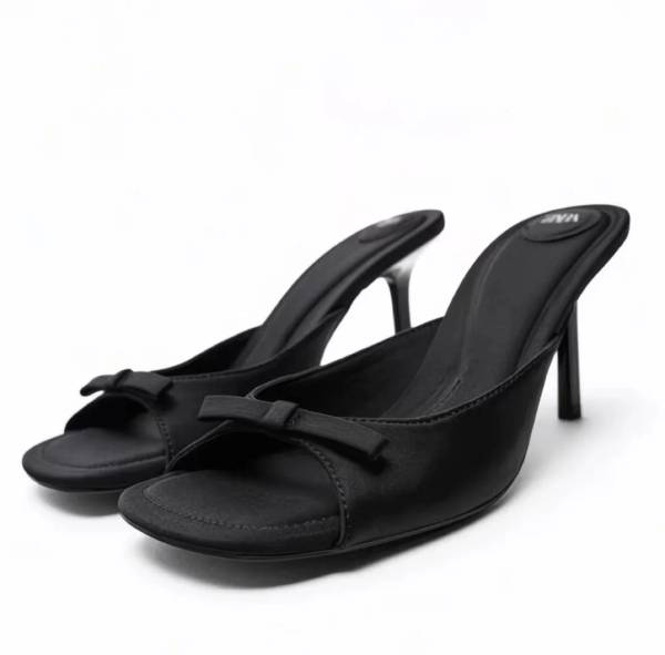 Mules Talons Nœud