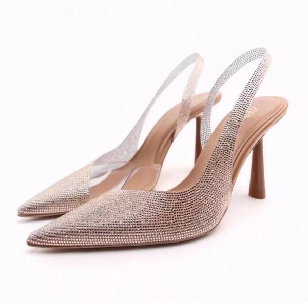 Escarpins Bride Arrière Strass