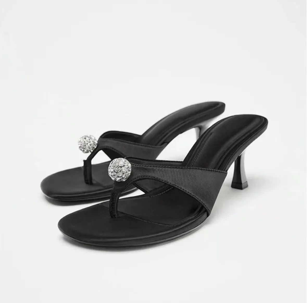 Mules Talons Strass