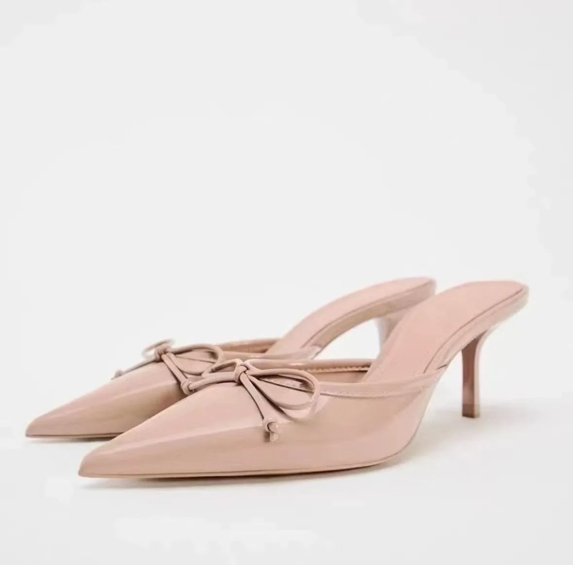 Mules Talons Nœud