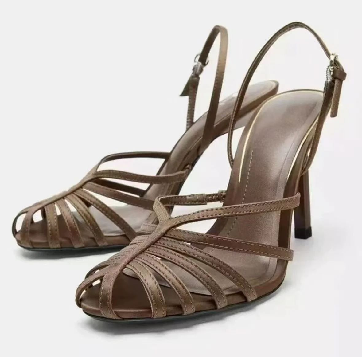 Sandales Talons Lacées