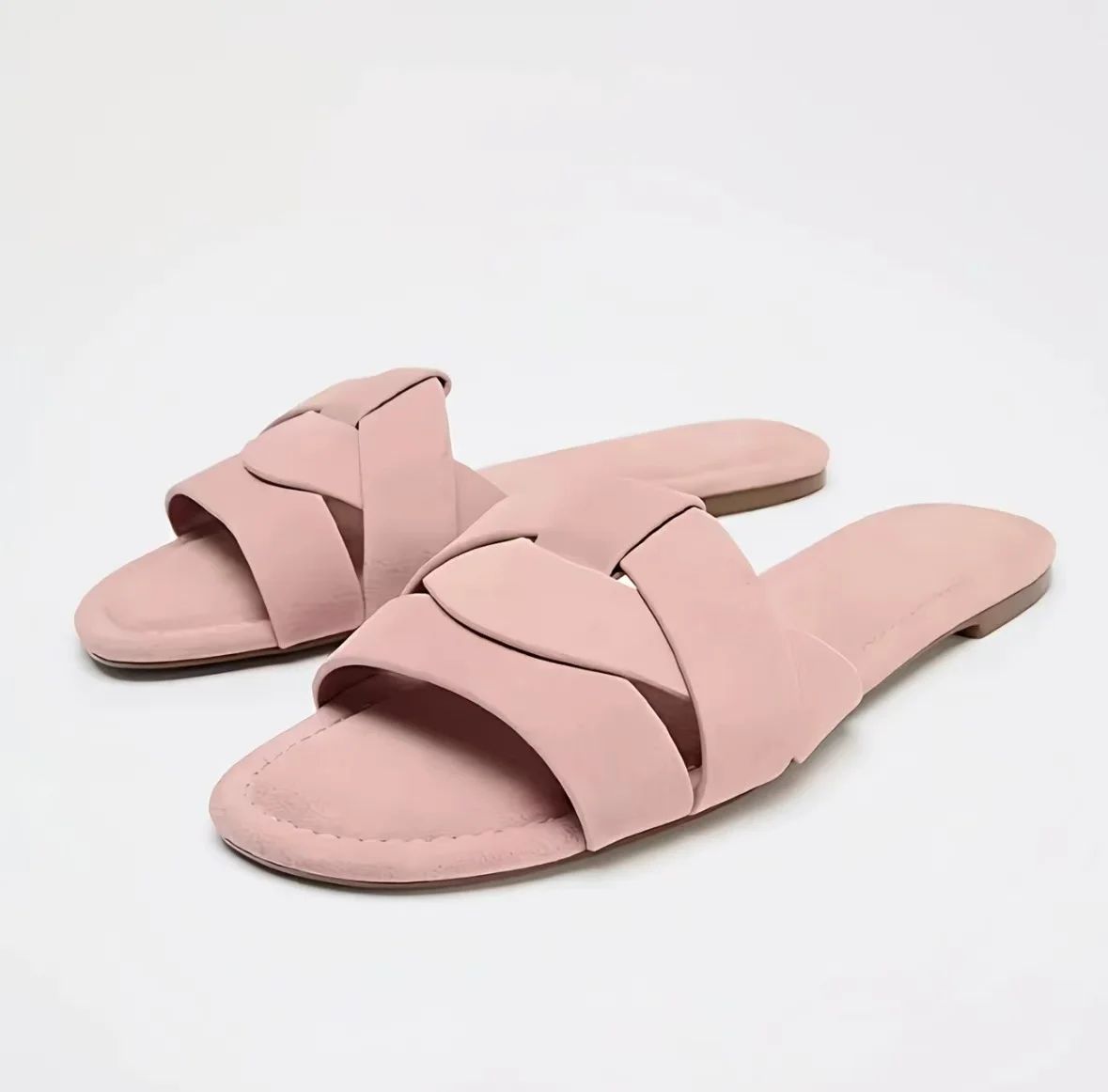 Mules Plates Tissées